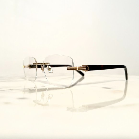 SOLD! Cartier Glasses Sunglasses C'decor Gold Tortoise - Picture 3 of 12